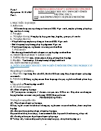 Giáo án Ngữ văn 6 (Chân trời sáng tạo) - Tuần