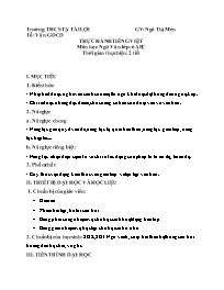 Giáo án Ngữ văn 6 (Chân trời sáng tạo) - Tuần