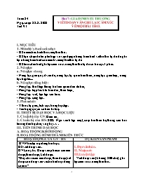 Giáo án Ngữ văn 6 (Chân trời sáng tạo) - Tuần