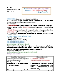 Giáo án Ngữ văn 6 (Chân trời sáng tạo) - Tuần