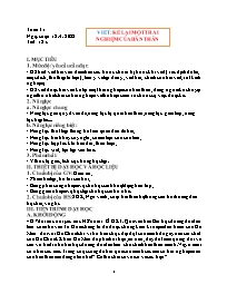 Giáo án Ngữ văn 6 (Chân trời sáng tạo) - Tuần