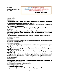 Giáo án Ngữ văn 6 (Chân trời sáng tạo) - Tuần