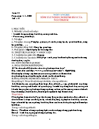 Giáo án Ngữ văn 6 (Chân trời sáng tạo) - Tuần