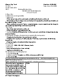 Giáo án Ngữ văn 6 - Tuần 1 - Năm học 2020-202