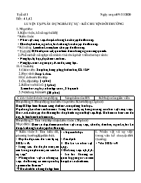 Giáo án Ngữ văn 6 - Tuần 11, Tiết 41+42 - Năm