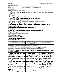 Giáo án Ngữ văn 6 - Tuần 12, Tiết 49-52 - Năm