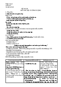 Giáo án Ngữ văn 6 - Tuần 13 - Năm học 2020-20