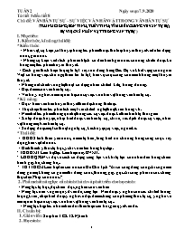 Giáo án Ngữ văn 6 - Tuần 2, Tiết 5-8 - Năm họ