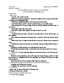 Giáo án Ngữ văn 6 - Tuần 20, Tiết 77-82 - Năm