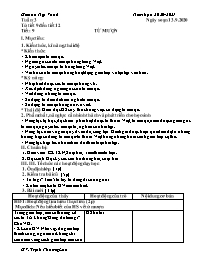 Giáo án Ngữ văn 6 - Tuần 3 - Năm học 2020-202