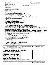 Giáo án Ngữ văn 6 - Tuần 3, Tiết 9-12 - Năm h