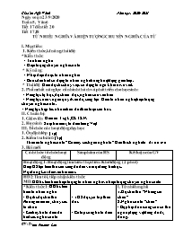 Giáo án Ngữ văn 6 - Tuần 5, Tiết 17-20 - Năm