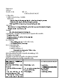 Giáo án Ngữ văn 6 - Tuần 6, Tiết 21-24 - Năm 