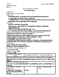 Giáo án Ngữ văn 6 - Tuần 7, Tiết 25-28 - Năm