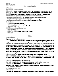 Giáo án Ngữ văn 6 - Tuần 8, Tiết 37-40: Ôn tậ