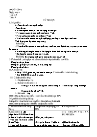 Giáo án Ngữ văn Khối 6 - Tuần 3
