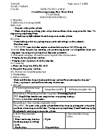 Giáo án Ngữ văn Lớp 6 - Tuần 20, Tiết 77-82 -