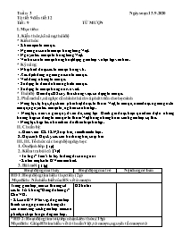 Giáo án Ngữ văn Lớp 6 - Tuần 3, Tiết 9-12 - N