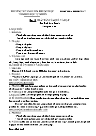 Giáo án Sinh học 6 - Bài 34: Phát tán của quả