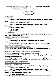 Giáo án Sinh học 6 - Bài 37: Tảo - Hồ Bích Ly