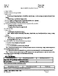 Giáo án Sinh học 6 - Tiết 26, Bài 25: Biến dạ