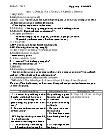 Giáo án Sinh học 6 - Tuần 2 - Năm học 2020-20