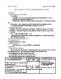 Giáo án Sinh học 6 - Tuần 5 - Năm học 2020-20