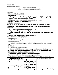 Giáo án Sinh học 6 - Tuần 6 - Năm học 2020-20