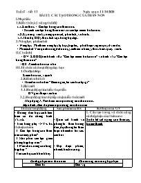 Giáo án Sinh học 6 - Tuần 7 - Năm học 2020-20