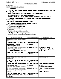 Giáo án Sinh học 6 - Tuần 8 - Năm học 2020-20