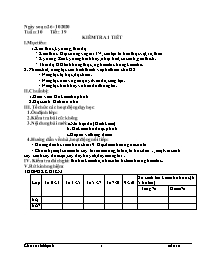 Giáo án Sinh học Lớp 6 - Tuần 10 - Năm học 20