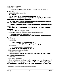 Giáo án Sinh học Lớp 6 - Tuần 13 - Năm học 20
