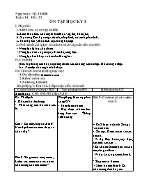 Giáo án Sinh học Lớp 6 - Tuần 14 - Năm học 20