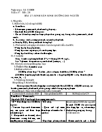Giáo án Sinh học Lớp 6 - Tuần 17 - Năm học 20