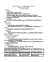 Giáo án Sinh học Lớp 6 - Tuần 20 - Năm học 20