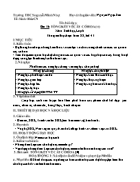 Giáo án Sinh học Lớp 6 - Tuần 22 - Năm học 20