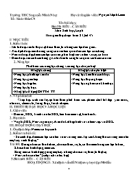 Giáo án Sinh học Lớp 6 - Tuần 23 - Năm học 20