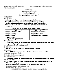 Giáo án Sinh học Lớp 6 - Tuần 23 - Năm học 20