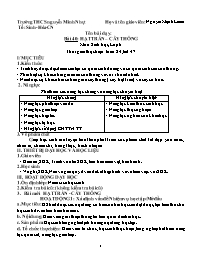 Giáo án Sinh học Lớp 6 - Tuần 24 - Năm học 20