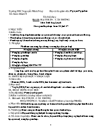 Giáo án Sinh học Lớp 6 - Tuần 24 - Năm học 20