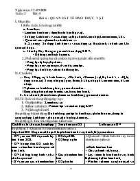Giáo án Sinh học Lớp 6 - Tuần 3 - Năm học 202