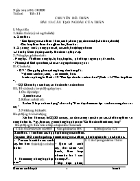 Giáo án Sinh học Lớp 6 - Tuần 6 - Năm học 202