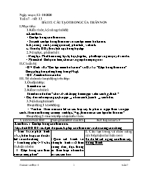 Giáo án Sinh học Lớp 6 - Tuần 7 - Năm học 202