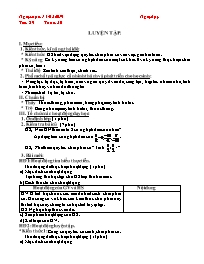 Giáo án Số học 6 - Tuần 30 - Năm học 2018-201