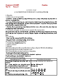 Giáo án Số học 6 - Tuần 31 - Năm học 2018-201