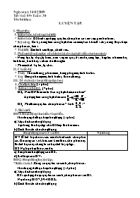 Giáo án Số học Lớp 6 - Tuần 30 - Năm học 2018