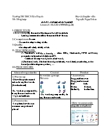 Giáo án Tiếng Anh 6 - Unit 1: Home and places