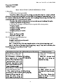 Giáo án Tin học 6 - Tuần 4 - Năm học 2019-202