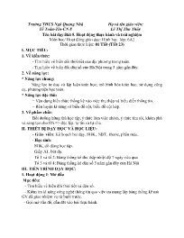 Giáo án Toán 6 (Hình học) - Tuần 16 - Năm học