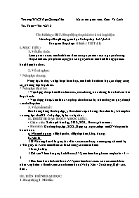 Giáo án Toán 6 (Số học) - Tuần 17 - Năm học 2